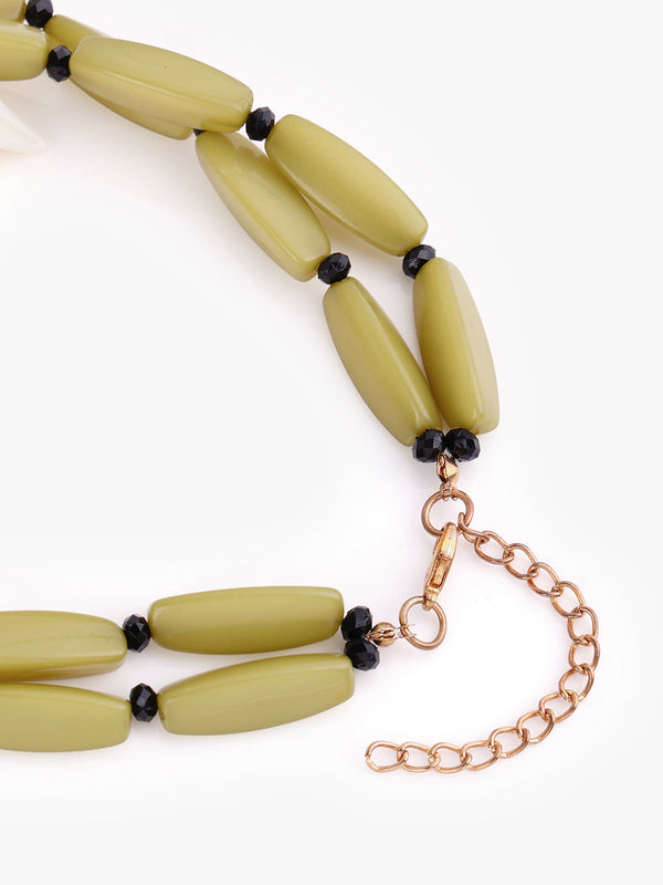 Beaded Floral Necklace