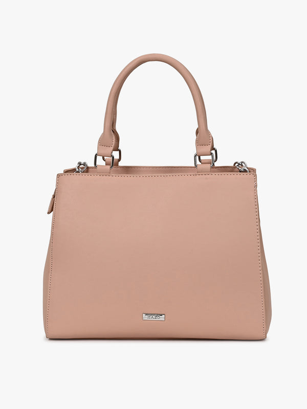 Solid Quilted Handbag