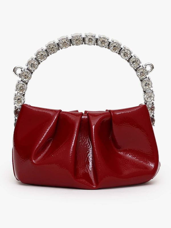 Kazo Rhinestone Mini City Glaze Clutch