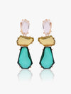 Crystal Teardrop Drop Earrings