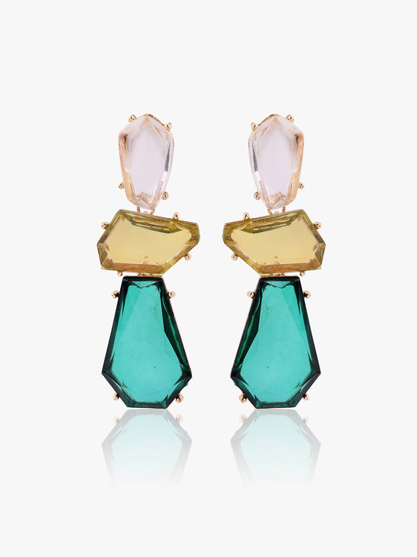 Crystal Teardrop Drop Earrings
