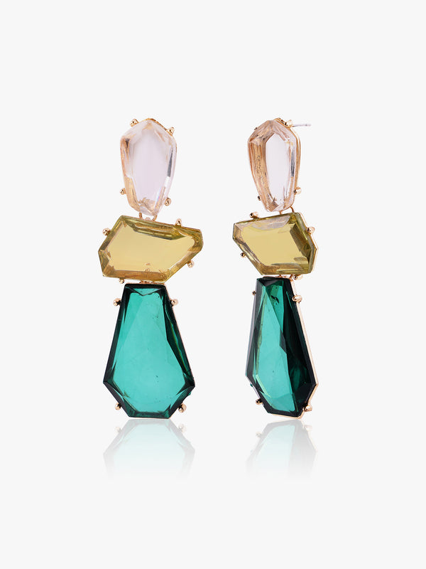 Crystal Teardrop Drop Earrings