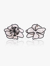Embroidered Blossom Stud Earrings
