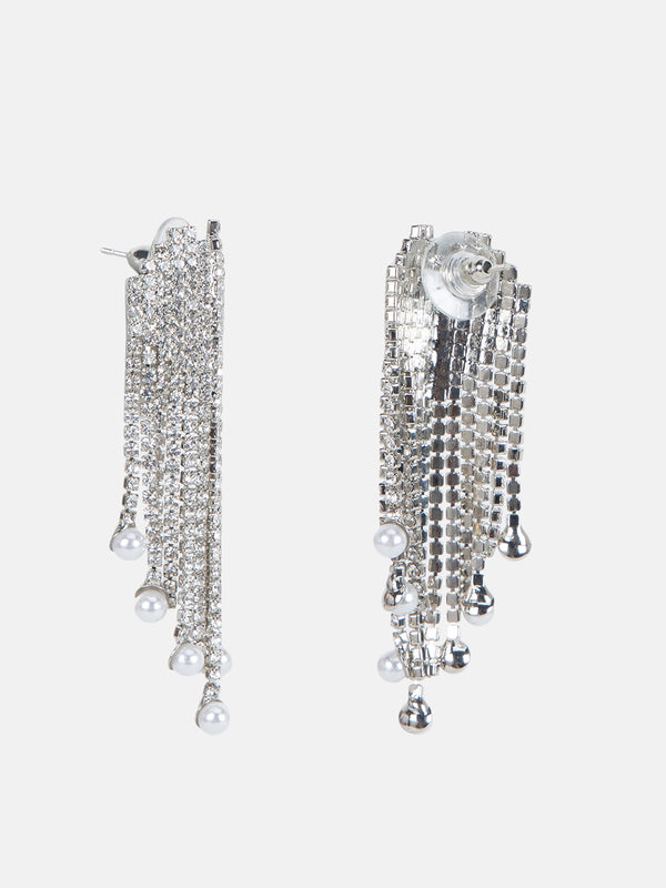 Long Tassel Pearl EarringsÂ