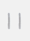 C Shaped Pearl Earrings