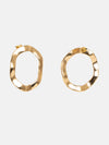 Gold Round Earrings