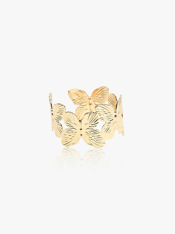 Butterfly Design Glam Bangle Bracelet