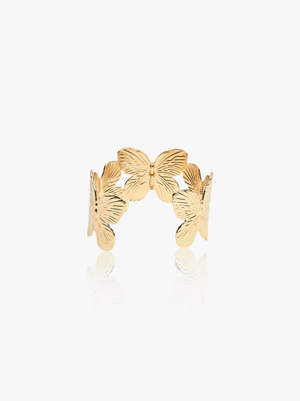 Butterfly Design Glam Bangle Bracelet