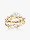 Elegant Beaded Quintet Bracelet Set