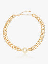 Statement White Pearl Necklace