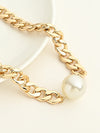 Statement White Pearl Necklace