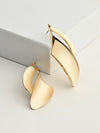 Elegance Twisted Metal Drop Earrings
