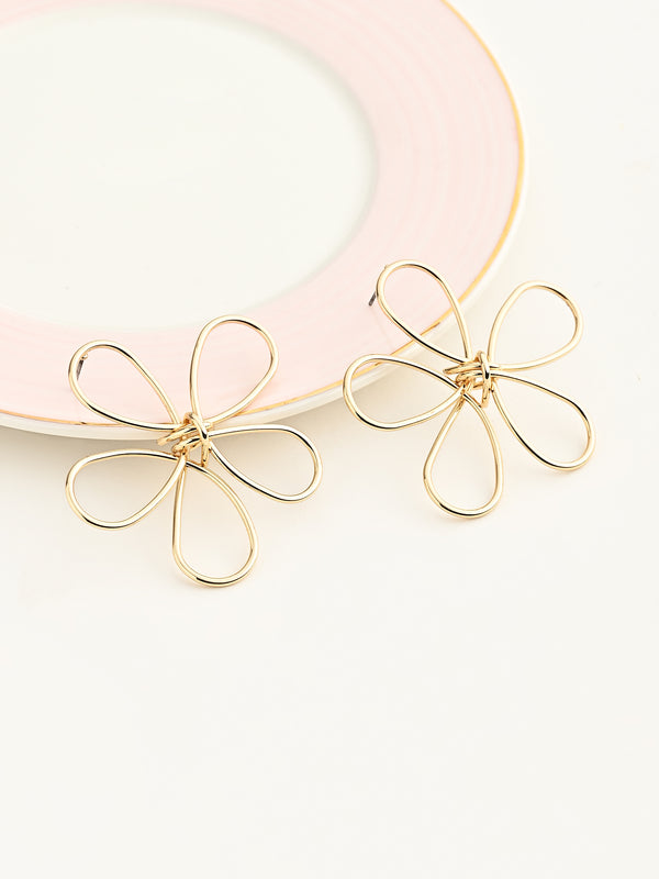 Vivienne Intricate Flower Statement Earrings