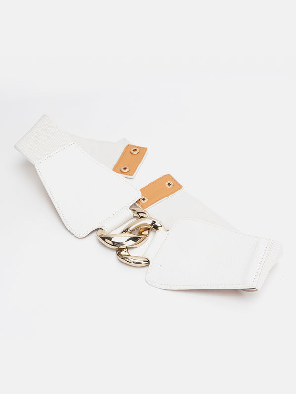 Elastic Strap Circular Concho Belt