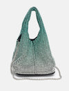 Rhinestone Evening Designer Bucket Bag