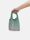 Rhinestone Evening Designer Bucket Bag