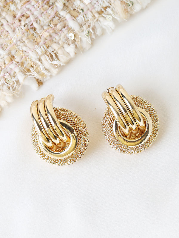 Circular Entangled Shimmer Eearrings