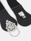 Embelised Flowery Buckle Belt
