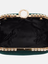 Party Clutch With Studded Metal Frame