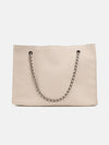Quilted Tote Bag With Chain Handle