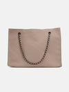 Quilted Tote Bag With Chain Handle