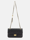 Elegant Sling Bag Has Quilted Body
