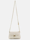 Unique Quilting Handbag With Grace Of Gold Finish