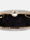 Party Clutch With Studded Metal Frame