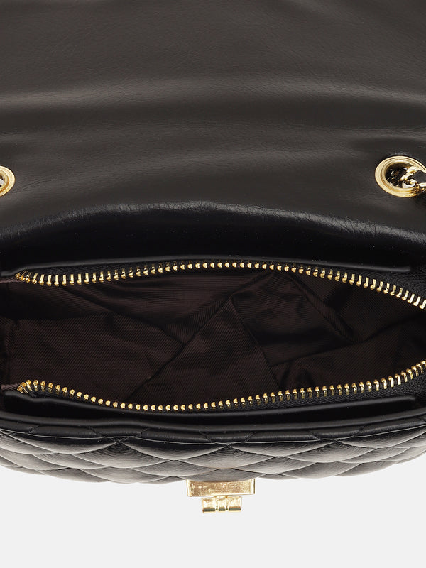 Quilted Shoulder Bag With Chain