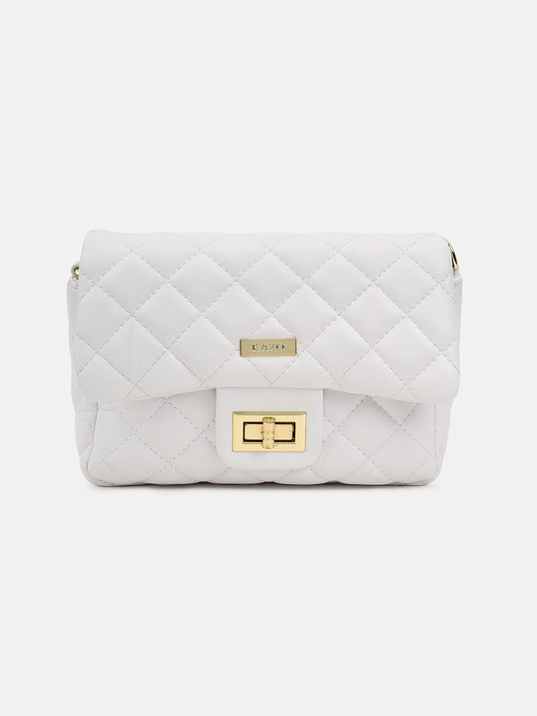 Quilted Shoulder Bag With Chain