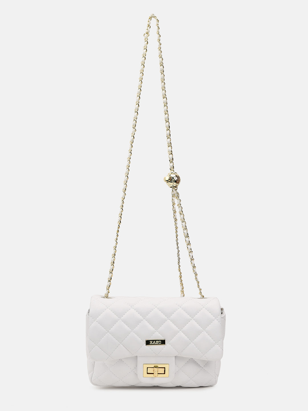 Quilted Shoulder Bag With Chain – KAZO1