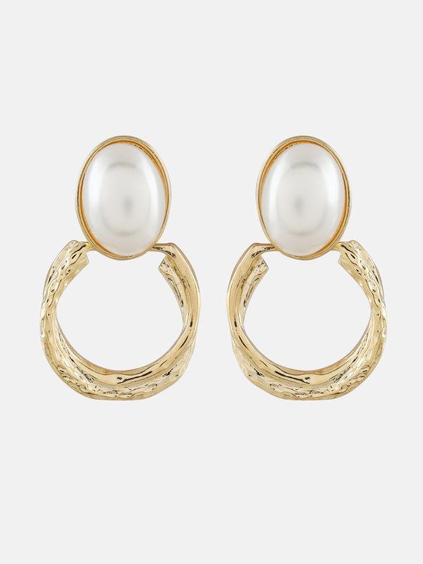 Pearl CircularDrops Earrings