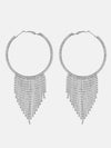 Rhinestone Fringes Hoops