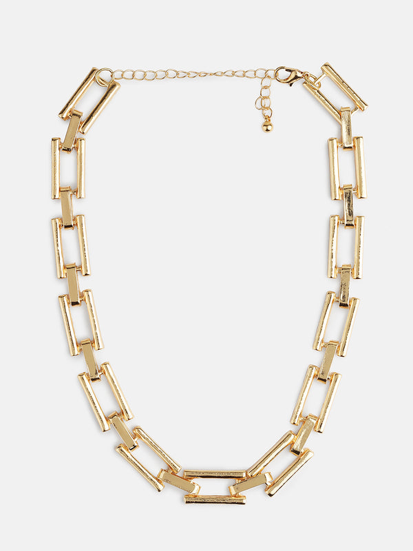 GoldInterlink Chain Necklace