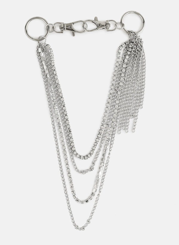 Mutilayer Jeans Chain With Metal Tassel