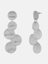 Metal Circular Cluster Earrings