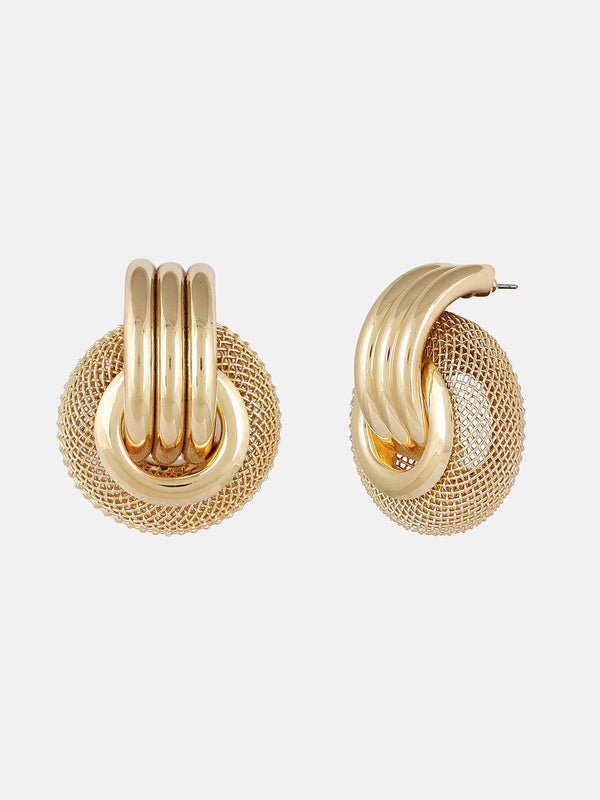 Circular Entangled Shimmer Eearrings