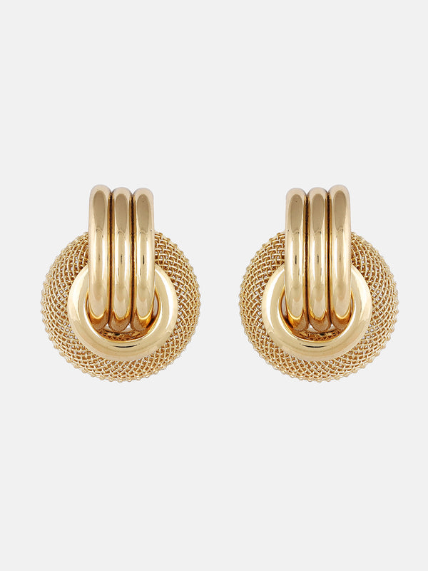 Circular Entangled Shimmer Eearrings