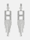Rhinestone Tassels Earrings