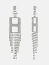 Rhinestone Tassels Earrings