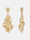 Gold Textured Earrings