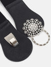 Embelised Flowery Buckle Belt