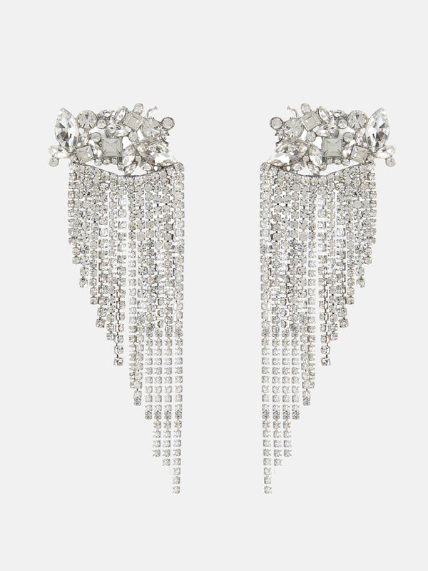 Cluster Diamonds Drop Earrings