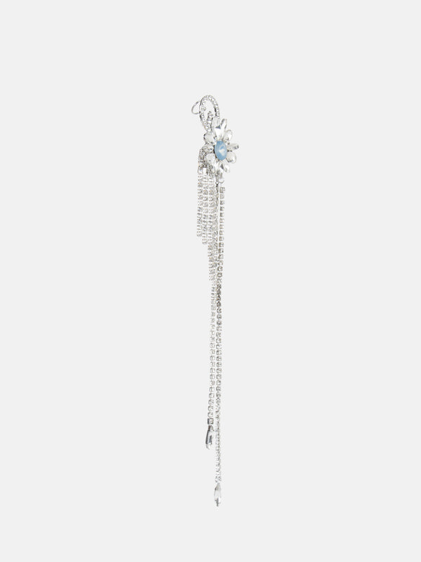 Fiorella Silver Heavy Diamonds Earrings