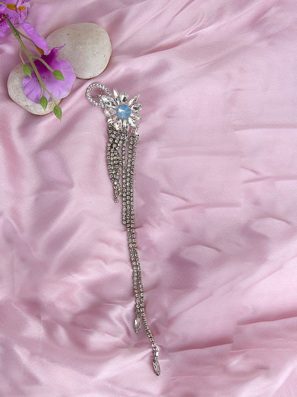 Fiorella Silver Heavy Diamonds Earrings