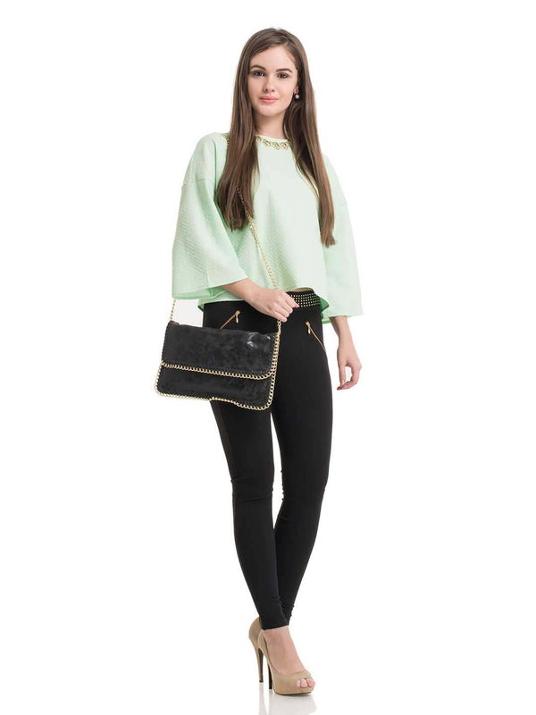 Sanny Neck Embellished Top