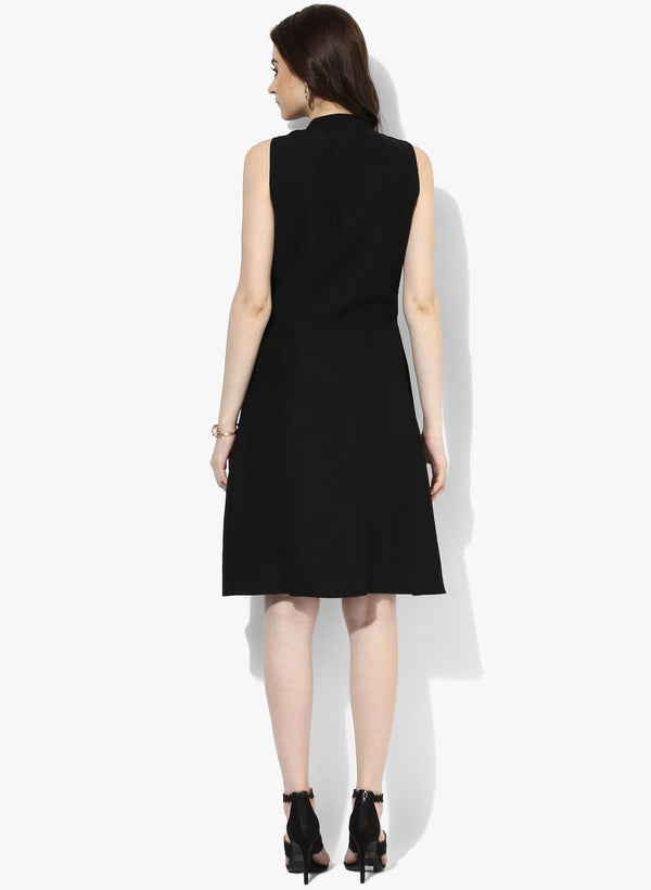 Tweak Dress With Box Pleats