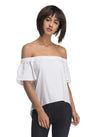 Off-Shoulder Top With Back Tie