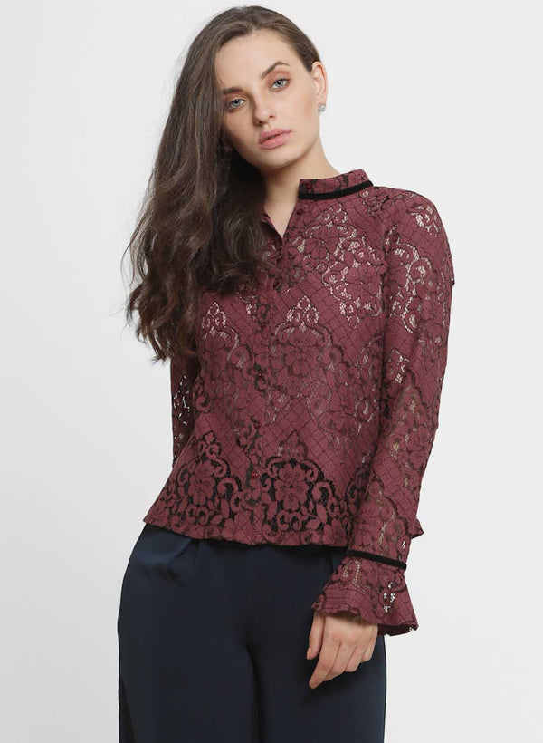 Lorena Lace Collar Shirt