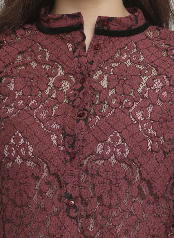 Lorena Lace Collar Shirt
